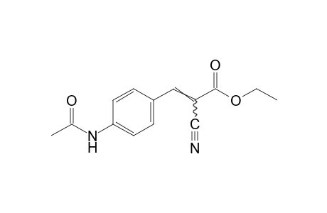 p-Acetamido-alpha-cyanocinnamic acid, ethyl ester