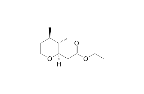 2-[(2R,3S,4R)-3,4-dimethyl-2-oxanyl]acetic acid ethyl ester