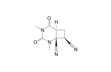 rel-(4aS,6S,6aR)-1,3-Dimethyl-2,4-dioxo-4a,5,6,6a-tetrahydrocyclobutapyrimidine-6,6a-dicarbonitrle