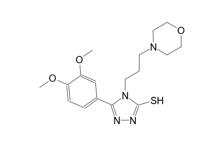 4H-1,2,4-triazole-3-thiol, 5-(3,4-dimethoxyphenyl)-4-[3-(4-morpholinyl)propyl]-