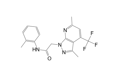 2-[3,6-dimethyl-4-(trifluoromethyl)-1H-pyrazolo[3,4-b]pyridin-1-yl]-N-(2-methylphenyl)acetamide
