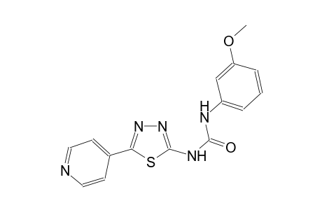 N-(3-methoxyphenyl)-N'-[5-(4-pyridinyl)-1,3,4-thiadiazol-2-yl]urea