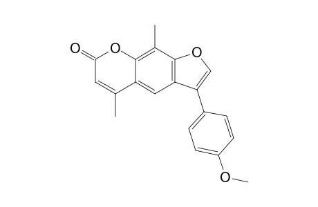 3-(4-Methoxyphenyl)-5,9-dimethyl-7-furo[3,2-g][1]benzopyranone
