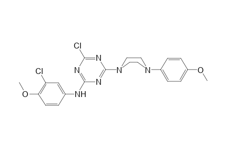 1,3,5-triazin-2-amine, 4-chloro-N-(3-chloro-4-methoxyphenyl)-6-[4-(4-methoxyphenyl)-1-piperazinyl]-