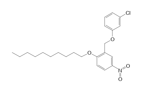 m-chlorophenyl 2-(decyloxy)-5-nitrobenzyl ether