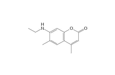 7-(ethylamino)-4,6-dimethylcoumarin