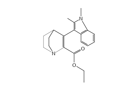 3-(1,2-dimethylindol-3-yl)-1-azabicyclo[2.2.2]oct-2-ene-2-carboxylic acid, ethyl ester