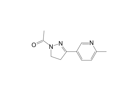 1-Acetyl-3-(6-methyl-3-pyridyl)-2-pyrazoline