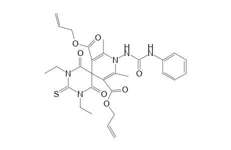 Diallyl 9-[(anilinocarbonyl)amino]-2,4-diethyl-8,10-dimethyl-1,5-dioxo-3-thioxo-2,4,9-triazaspiro[5.5]undeca-7,10-diene-7,11-dicarboxylate