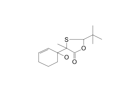 1,3-Oxathiolan-5-one, 2-(1,1-dimethylethyl)-4-(1-hydroxy-2-cyclohexen-1-yl)-4-methyl-, [2.alpha.,4.beta.(S*)]-(.+-.)-