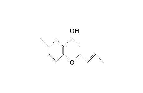 2H-1-Benzopyran-4-ol, 3,4-dihydro-6-methyl-2-(1-propenyl)-