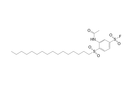 3-acetamido-4-(hexadecylsulfonyl)benzenesulfonyl fluoride