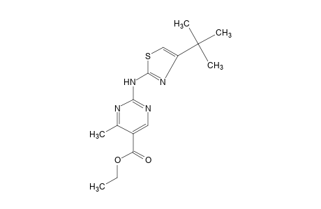 2-[(4-tert-butyl-2-thiazolyl)amino]-4-methyl-5-pyrimidinecarboxylic acid, ethyl ester