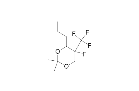 5-Fluoro-2,2-dimethyl-4-propyl-5-trifluoromethyl-1,3-dioxane