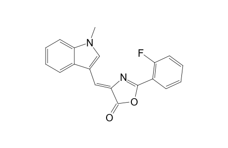 5(4H)-oxazolone, 2-(2-fluorophenyl)-4-[(1-methyl-1H-indol-3-yl)methylene]-, (4Z)-