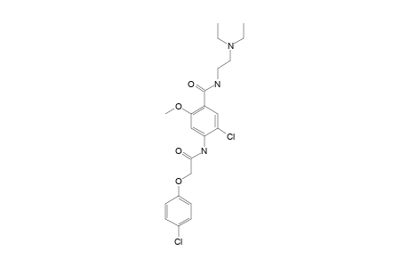 6'-chloro-2-(p-chlorophenoxy)-4'-{[2- (diethylamino)ethyl]carbamoyl}-m-acetanisidide