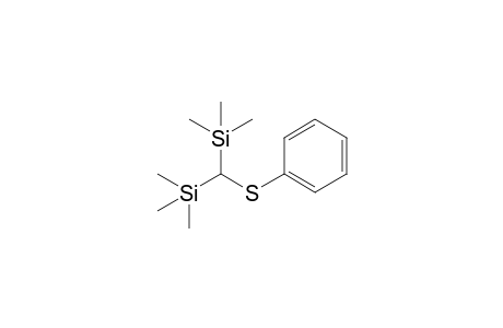 Trimethyl-[(phenylthio)-trimethylsilyl-methyl]silane