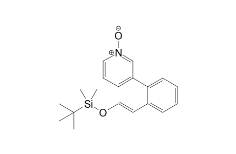 3-[[2-(1-tert-Butyldimethylsilyloxy)ethenyl]phenyl]pyridine 1-oxide