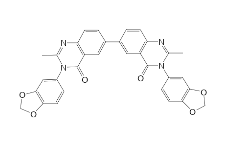 3,3'-bis(benzo[d][1,3]dioxol-5-yl)-2,2'-dimethyl-[6,6'-biquinazoline]-4,4'(3H,3'H)-dione
