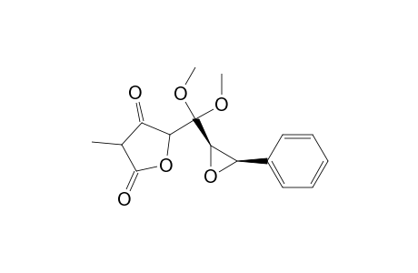 Methyl 5-(cis-2',3'-epoxy-1',1'-dimethoxy-3'-phenylpropyl)tetronate