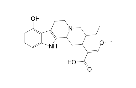 Mitragynine-M (9-O-demethyl-16-COOH-) MS2