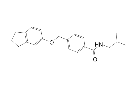 4-[(2,3-dihydro-1H-inden-5-yloxy)methyl]-N-isobutylbenzamide