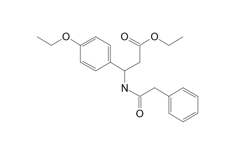 Propionic acid, 3-(4-ethoxyphenyl)-3-phenylacetylamino-, ethyl ester