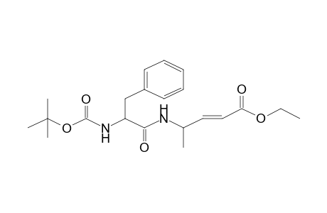 2-(E)-Pentenoic acid, (4S)-4-[(t-butoxycarbonyl-(S)-phenylalanyl)amino]-, ethyl ester