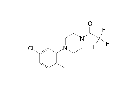 1-(5-Chloro-2-methylphenyl)piperazine, N-trifluoroacetyl-