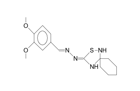 5-(3,4-DIMETHOXYBENZYLIDENEHYDRAZONO)-3,3-PENTAMETHYLEN-1,2,4-THIADIAZOLIDINE