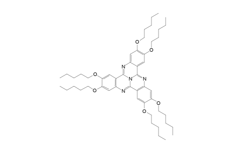 2,3,7,8,12,13-(Hexapentyloxy)tricycloquinazoline