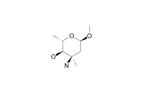 METHYL-ALPHA-L-AVIDINOSAMINIDE;METHYL-3-AMINO-2,3,6-TRIDEOXY-3-C-METHYL-ALPHA-L-RIBO-HEXOPYRANOSIDE