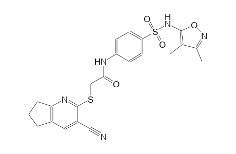 acetamide, 2-[(3-cyano-6,7-dihydro-5H-cyclopenta[b]pyridin-2-yl)thio]-N-[4-[[(3,4-dimethyl-5-isoxazolyl)amino]sulfonyl]phenyl]-