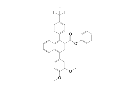 Phenyl 4-(3,4-dimethoxyphenyl)-1-[4-(trifluoromethyl)phenyl]-2-naphthoate