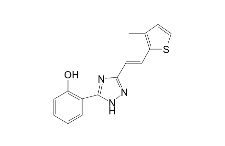 2-{3-[(E)-2-(3-methyl-2-thienyl)ethenyl]-1H-1,2,4-triazol-5-yl}phenol