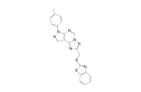 2-[(1,3-benzothiazol-2-ylsulfanyl)methyl]-7-(4-methylphenyl)-7H-pyrazolo[4,3-e][1,2,4]triazolo[1,5-c]pyrimidine