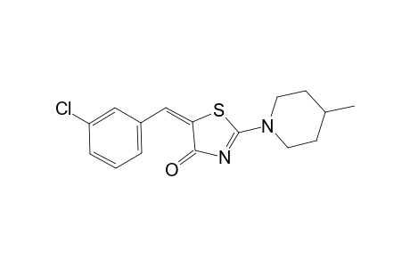 (5E)-5-(3-chlorobenzylidene)-2-(4-methyl-1-piperidinyl)-1,3-thiazol-4(5H)-one