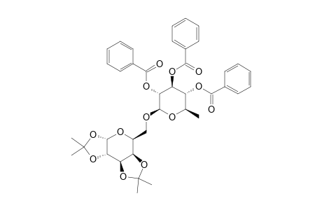 1,2:3,4-DI-O-ISOPROPYLIDENE-6-O-(2,3,4-TRI-O-BENZOYL-6-DEOXY-BETA-D-GLUCOSYL)-ALPHA-D-GALACTOSE