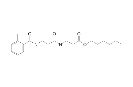 .beta.-Alanyl-.beta.-alanine, N-(2-methylbenzoyl)-, hexyl ester