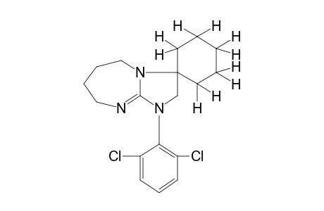 1'-(2,6-dichlorophenyl)-2',3',5',6',7',8'-hexahydrospiro[cyclohexane1,3'-[1H]imidazol[1,2-a][1,3]diazepine]