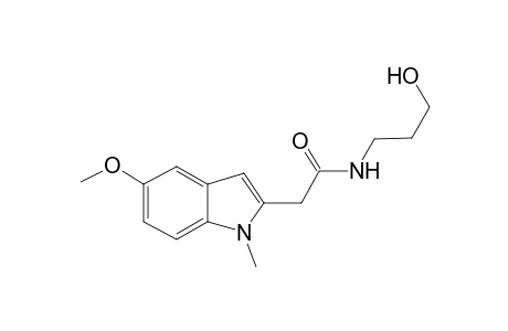N-(3-hydroxypropyl)-2-(5-methoxy-1-methyl-1H-indol-2-yl)acetamide