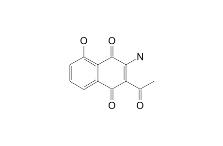 5-Hydroxy-3-amino-2-aceto-1,4-naphthoquinone