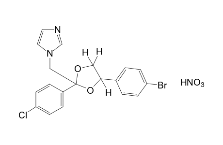 1-[[4-(p-bromophenyl)-2-(p-chlorophenyl)-1,3-dioxolan-2-yl]methyl}imidazole, mononitrate