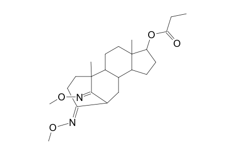 3,6-CYCLO-4-NOR-3,5-SECOANDROSTAN-17.BETA.-OL-3,5-DIONE(3,5-DI-O-METHYLOXIME-17.BETA.-PROPIONATE)