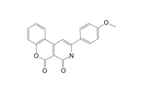 4H-Chromeno[3,4-c]pyridine-4,5(3H)-dione, 4a,10b-dihydro-2-(4-methoxyphenyl)-