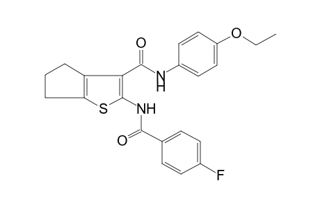 4H-cyclopenta[b]thiophene-3-carboxamide, N-(4-ethoxyphenyl)-2-[(4-fluorobenzoyl)amino]-5,6-dihydro-