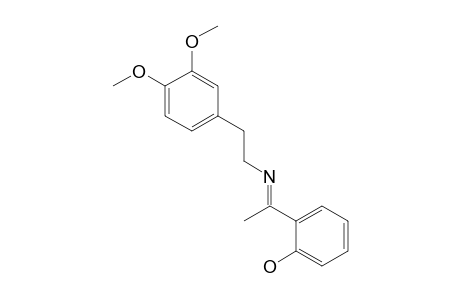 o-[N-(3,4-dimethoxyphenethyl)acetimidoyl]phenol