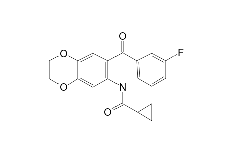 Cyclopropanecarboxamide, N-[7-(3-fluorobenzoyl)-2,3-dihydro-1,4-benzodioxin-6-yl]-