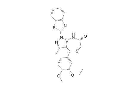 1H-pyrazolo[3,4-e][1,4]thiazepin-7(6H)-one, 1-(2-benzothiazolyl)-4-(3-ethoxy-4-methoxyphenyl)-4,8-dihydro-3-methyl-