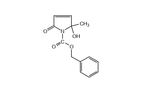 2-hydroxy-2-methyl-5-oxo-pyrroline-1-carboxylic acid, benzyl ester